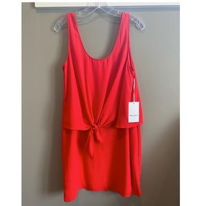 Amanda Uprichard Harbor Sleeveless Tie-Front Dress